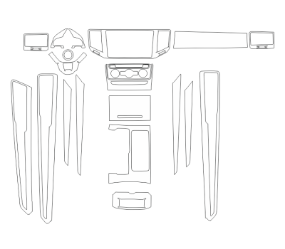 Комплект викрійок для салону VOLKSWAGEN TERAMONT 8 2019