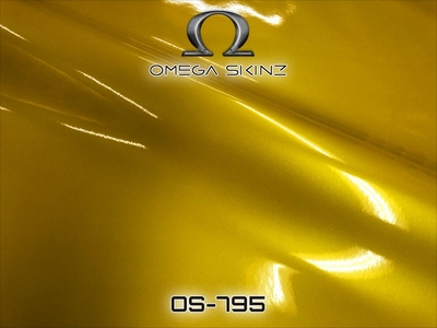 Omega Skinz OS-795 Dynamitely Awesome - Жовта глянцева металік плівка 1.524 m