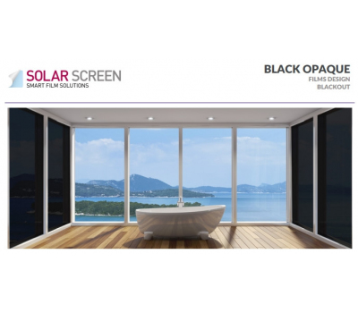Solar Screen Blackout Black Opaque 1.524 m 