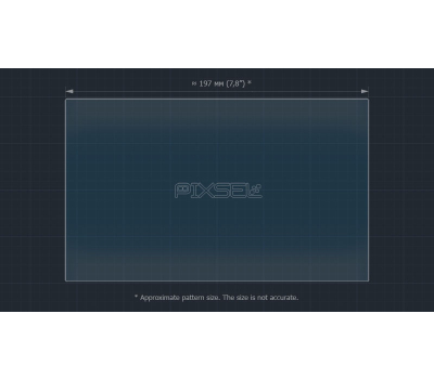 Защитное стекло Pixsel на монитор TOYOTA PRADO 9“ 2020 - 2023 (гибридное глянец)