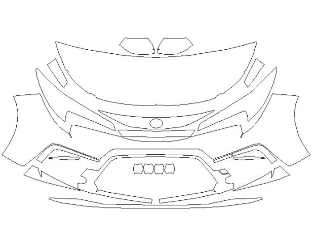 Toyota Corolla SE 2020 Седан Стандартний набір частково Hexis