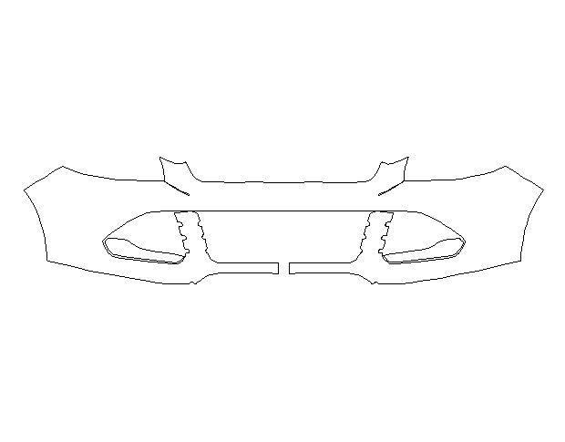 Ford Kuga 2013 Внедорожник Передний бампер LLumar Platinum