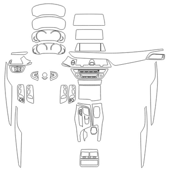 Викрійка для салону BMW 5 2018