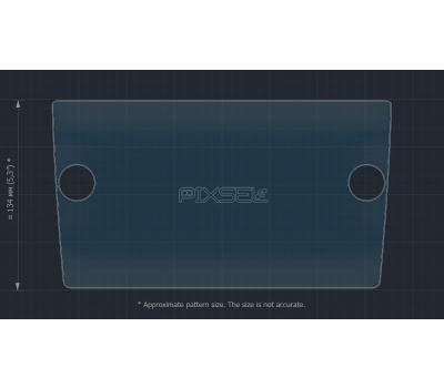 Защитное стекло Pixsel на монитор VOLKSWAGEN E-GOLF - 10.9“ 2017 - 2020 (гибридное мат)