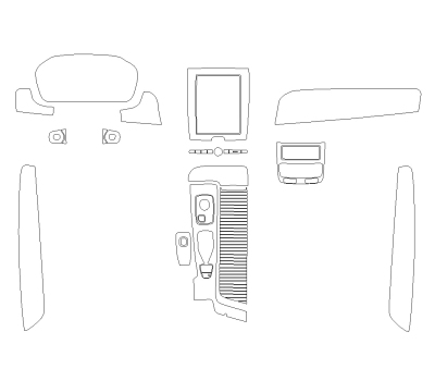 Комплект викрійок для салону VOLVO S90 2024 -