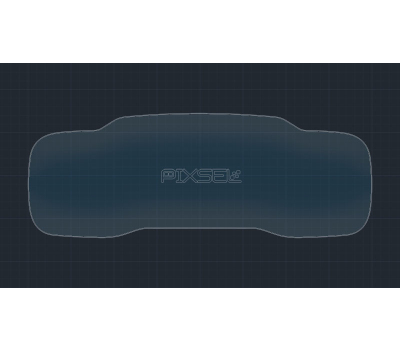 Захисне скло Pixsel на панель приладів CITROEN C5 Aircross - 12“ 2022 - (гібридне глянець)