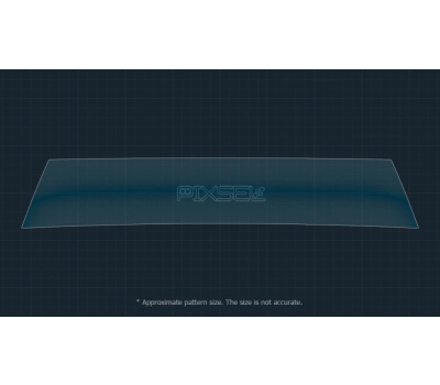 Защитное стекло Pixsel на приборную панель PEUGEOT 3008 11.8“ 2024 - (гибридное мат)