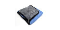MaxShine Two-Sided Microfiber Towel - Микрофибровое полотенце с оверлоком двустороннее серо-голубое 40 х 60 cm  /assets/images/items/5045/0864728001638439039.jpg