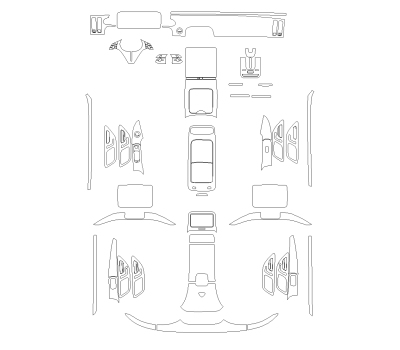Викрійка для салону MERCEDES-BENZ S-CLASS MAYBACH 2024