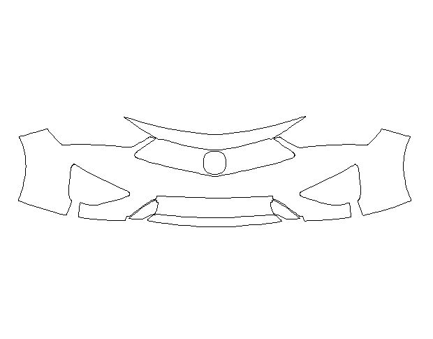 Acura ILX 2019 Седан Передній бампер Hexis