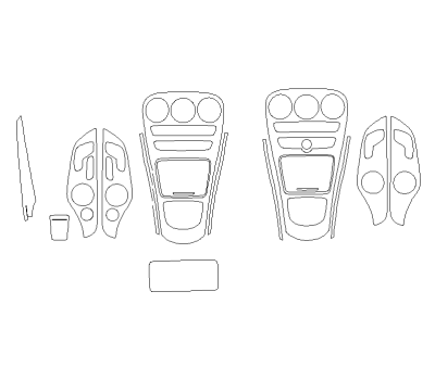 Комплект викрійок для салону MERCEDES-BENZ C-CLASS COUPE 2019