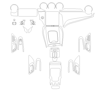 Викрійка для салону MERCEDES-BENZ GLC 2023