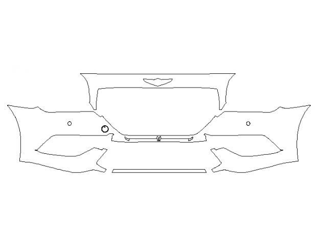 Hyundai Genesis G80 Sport 2018 Седан Передній бампер LEGEND