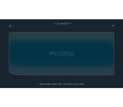 Захисне скло Pixsel на монітор MAZDA MX-5 - 9.7“ 2024 (гібридне глянець)