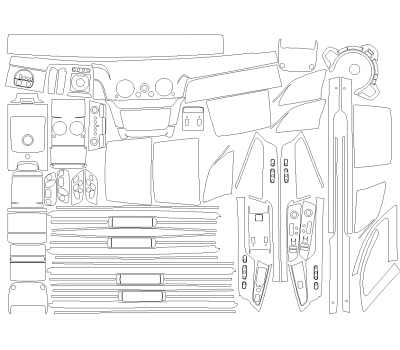 Комплект викрійок для салону ROLLS-ROYCE PHANTOM 2024 -