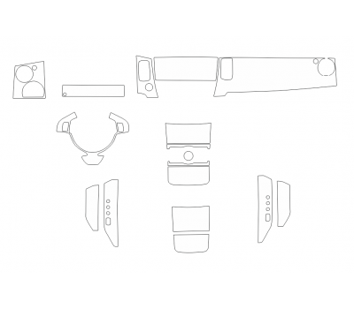 Комплект викрійок для салону ROLLS-ROYCE WRAITH 2013-2015