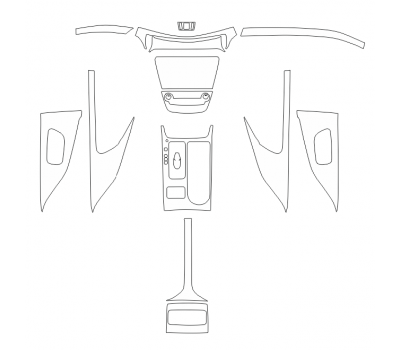 Комплект викрійок для салону NISSAN MURANO 2019