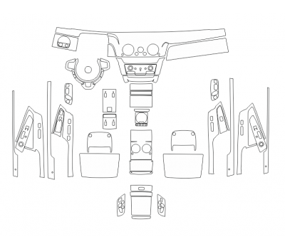 Комплект викрійок для салону ROLLS-ROYCE PHANTOM BASE 2018