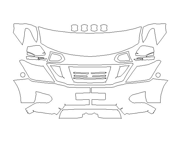 Nissan Patrol 2015 Внедорожник Стандартный набор частично LLumar Platinum