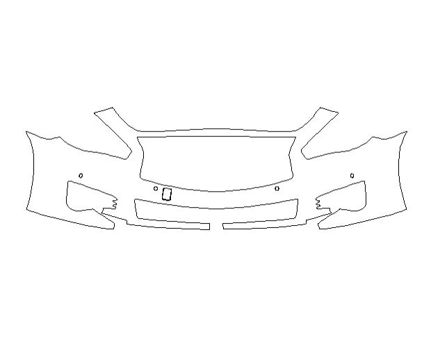 Infiniti Q70 2015 Седан Передній бампер LLumar Platinum