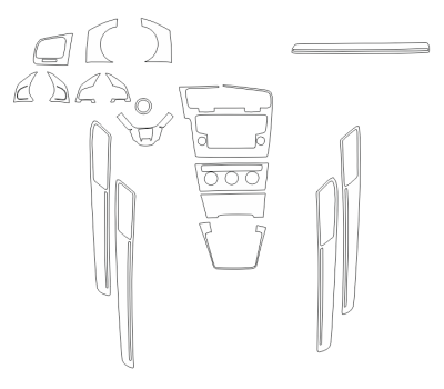 Комплект викрійок для салону VOLKSWAGEN GOLF 2017