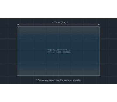 Захисне скло Pixsel на монітор PEUGEOT 208 - 6.9“ 2015 - 2017 (гібридне глянець)