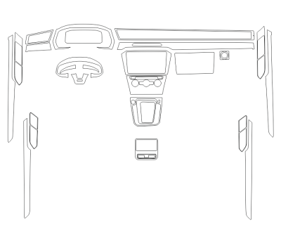 Комплект викрійок для салону VOLKSWAGEN ARTEON R-LINE 2020