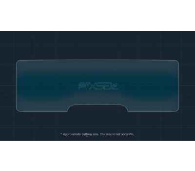 Защитное стекло Pixsel на приборную панель ZEEKR X - 9.8“ 2023 - (гибридное мат)