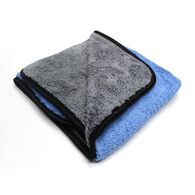 MaxShine Two-Sided Microfiber Towel - Мікрофібровий рушник з оверлоком двосторонній сіро-блакитний 40 х 60 cm