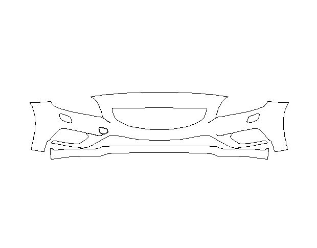 Volvo V60 R-Design 2014 Седан Передній бампер Hexis