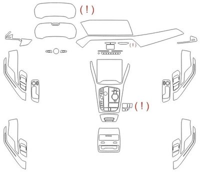 Викрійка для салону BMW X6 2019