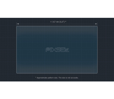 Защитное стекло Pixsel на монитор LAND ROVER RANGE ROVER - 7.6“ 2013 - 2018 (гибридное глянец)