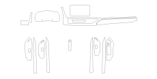 Комплект выкроек для салона TOYOTA HIGHLANDER 2017  /assets/images/items/5510/0329064001656686596.png