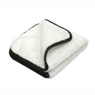 MaxShine Coral Velvet Edge Microfiber Towel - Мікрофібровий рушник з оверлоком, білий 40 х 40 cm