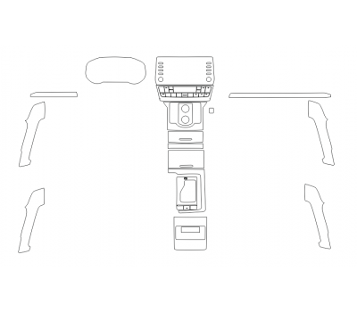 Комплект викрійок для салону TOYOTA LAND CRUISER PRADO 2020