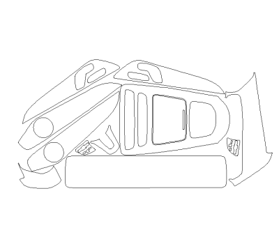 Комплект викрійок для салону MERCEDES-BENZ EQC 2020