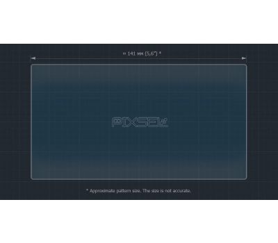 Захисне скло Pixsel на монітор VOLKSWAGEN E-GOLF 8“ 2014 - 2016 (гібридне глянець)