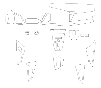 Комплект викрійок для салону AUDI Q4 E-TRON 2023 -