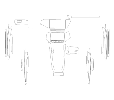 Комплект викрійок для салону AUDI Q8 E-TRON 2024 -