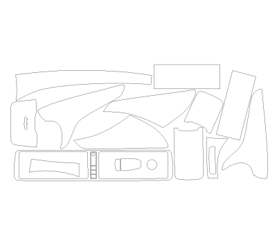 Комплект викрійок для салону MERCEDES-BENZ S-CLASS COUPE 2016