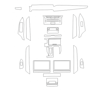 Комплект викрійок для салону LEXUS LX 570 2016