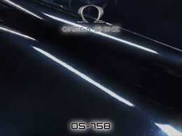 Omega Skinz OS-758 Fear Of The Dark - Черно-синяя металлик глянцевая пленка 1.524 m