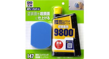 Soft99 Super Liquid Compound #9800 - Жидкая полироль с абразивом, 300 ml