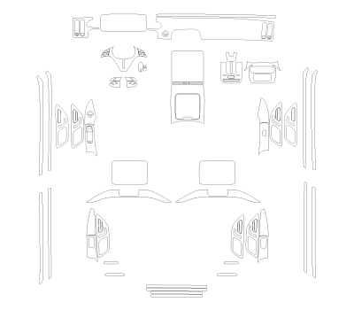 Викрійка для салону MERCEDES-BENZ S-CLASS 4 SEATS 2024