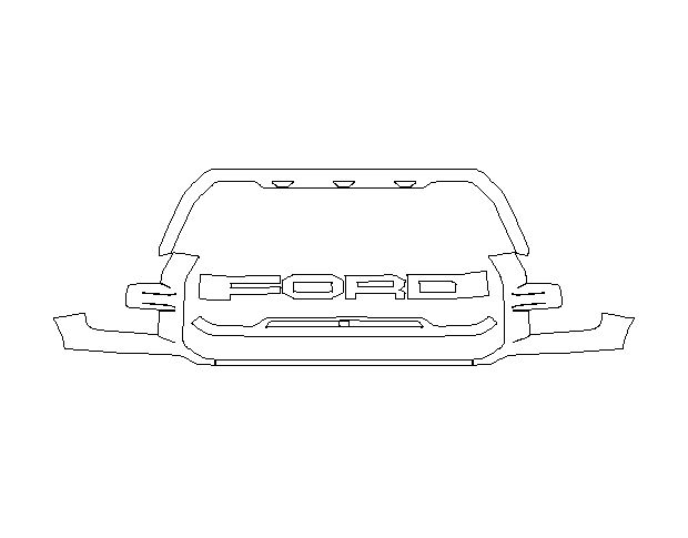 Ford F-150 Shelby Baja Raptor 2018 Внедорожник Передний бампер Hexis