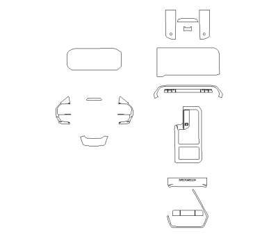 Комплект викрійок для салону TOYOTA LAND CRUISER PRADO 2025 -