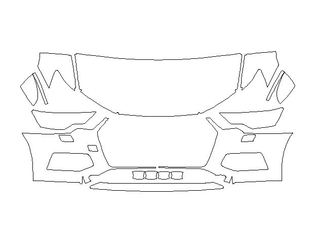 Audi A6 2019 Седан Стандартний набір частково Hexis