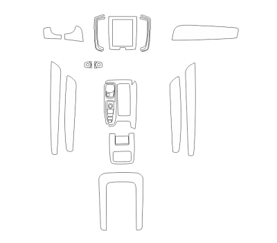 Комплект викрійок для салону VOLVO S90 2020 -