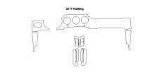 Комплект викрійок для салону FORD MUSTANG 2017  /assets/images/items/5978/0067089001675439411.png