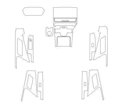 Викрійка для салону TOYOTA BZ4X 2023
